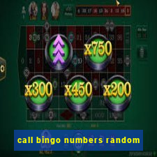 call bingo numbers random