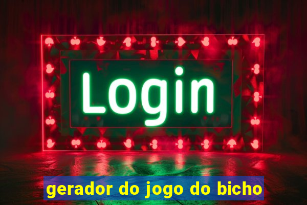 gerador do jogo do bicho