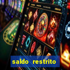 saldo restrito sporting bet