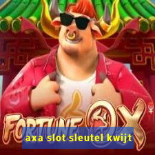 axa slot sleutel kwijt