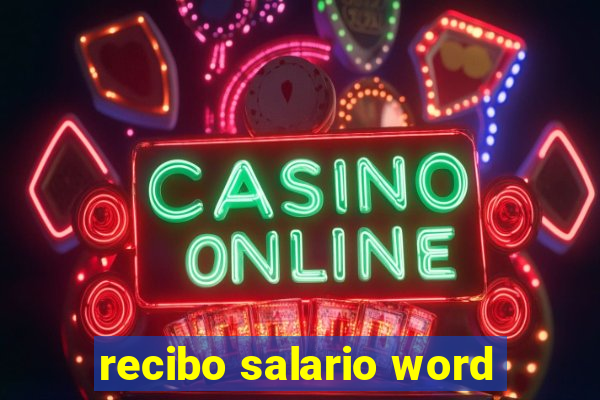 recibo salario word