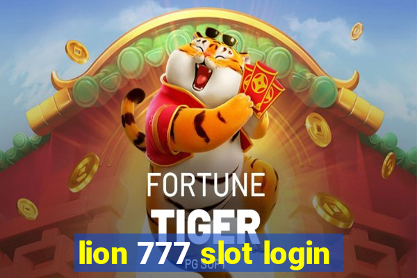 lion 777 slot login