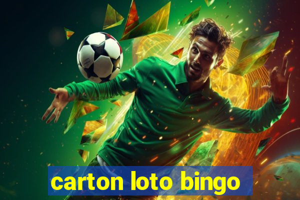 carton loto bingo