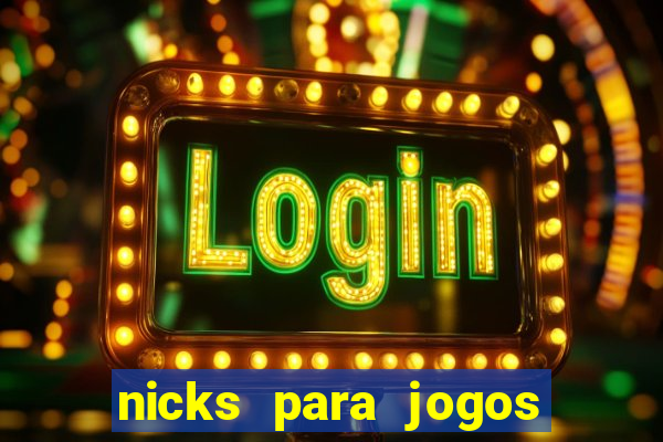 nicks para jogos de tiro