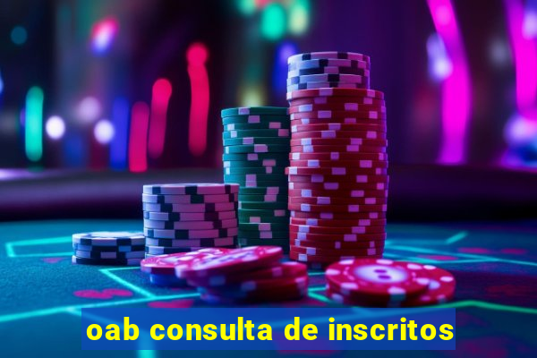 oab consulta de inscritos