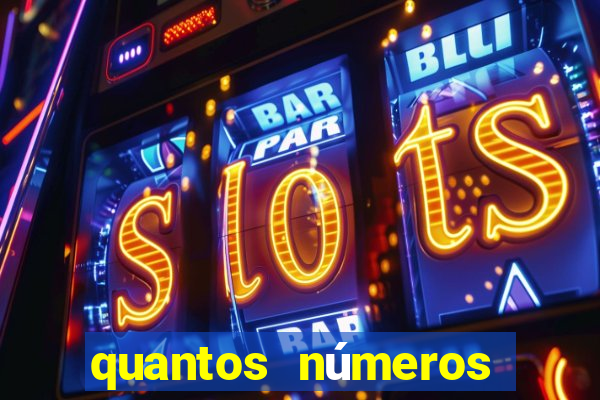 quantos números tem numa cartela de bingo