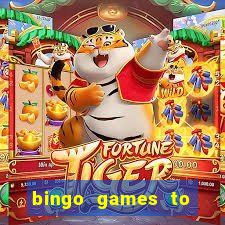 bingo games to play for free