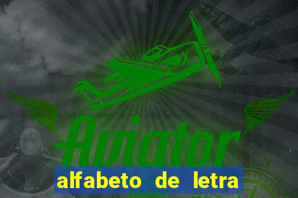 alfabeto de letra de m茫o