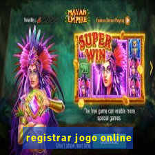 registrar jogo online