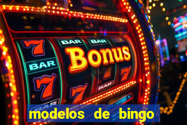 modelos de bingo para imprimir