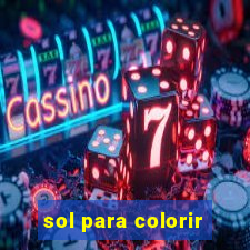 sol para colorir