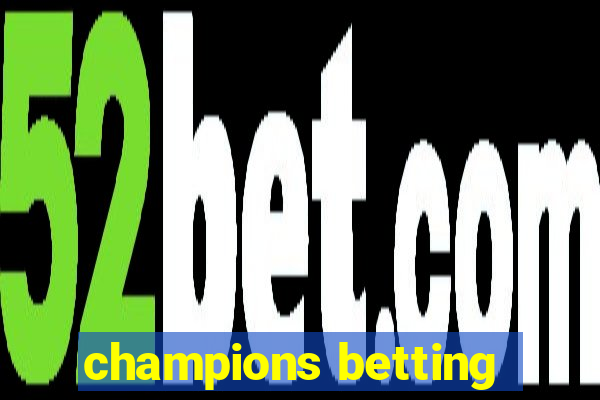 champions betting