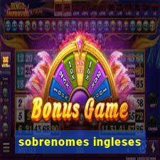 sobrenomes ingleses