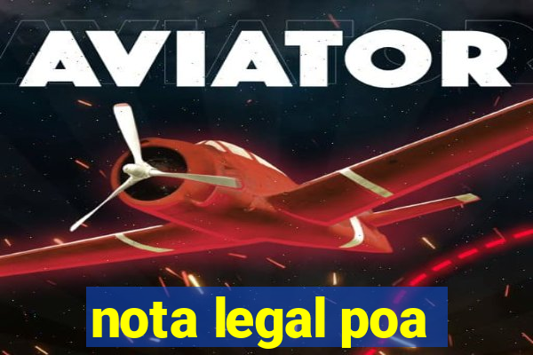 nota legal poa