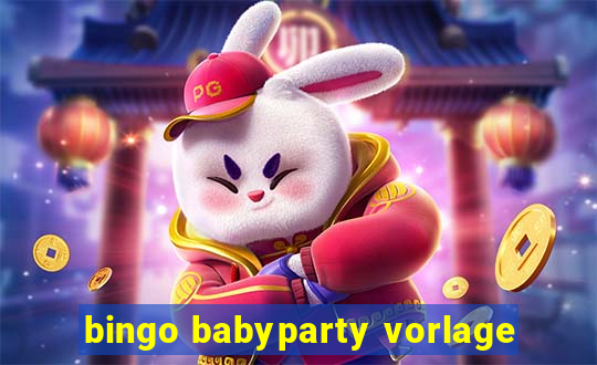 bingo babyparty vorlage