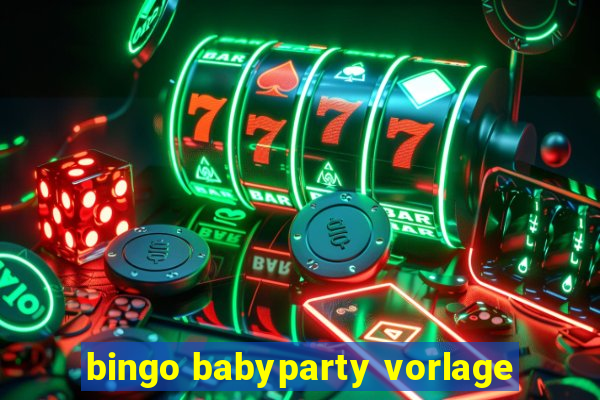 bingo babyparty vorlage