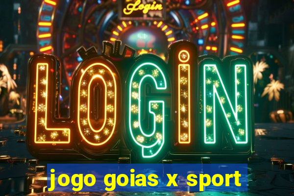 jogo goias x sport