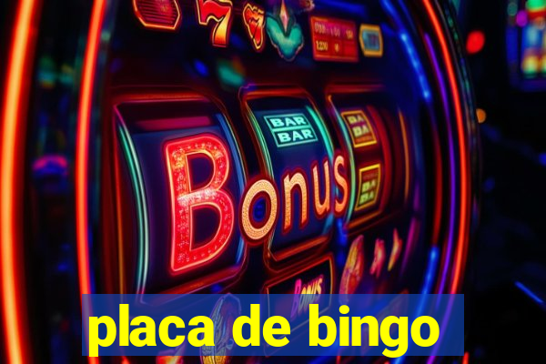 placa de bingo