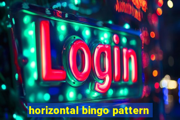 horizontal bingo pattern