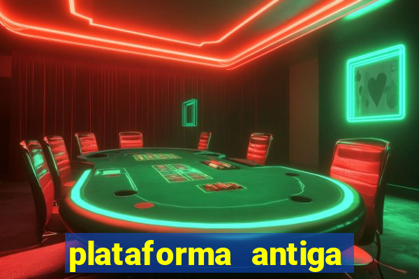 plataforma antiga de jogos