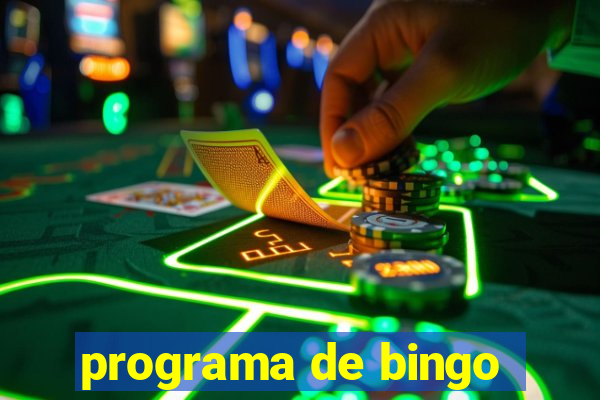 programa de bingo