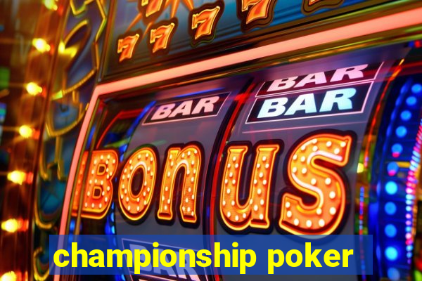 championship poker