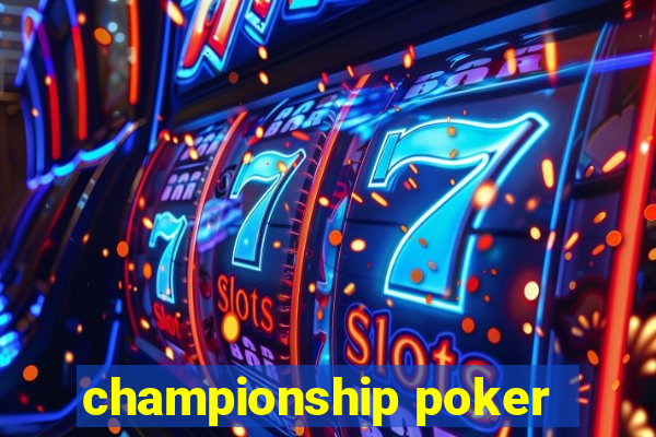 championship poker