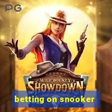 betting on snooker