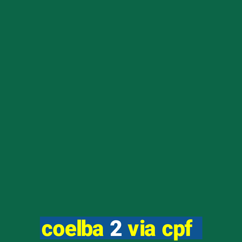 coelba 2 via cpf