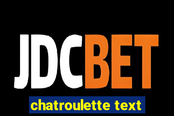 chatroulette text