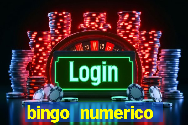 bingo numerico educa??o infantil