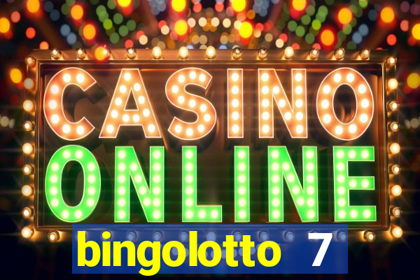 bingolotto 7 januari 2024