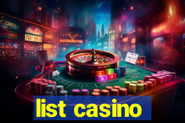 list casino