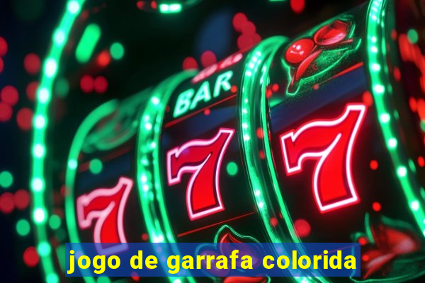 jogo de garrafa colorida