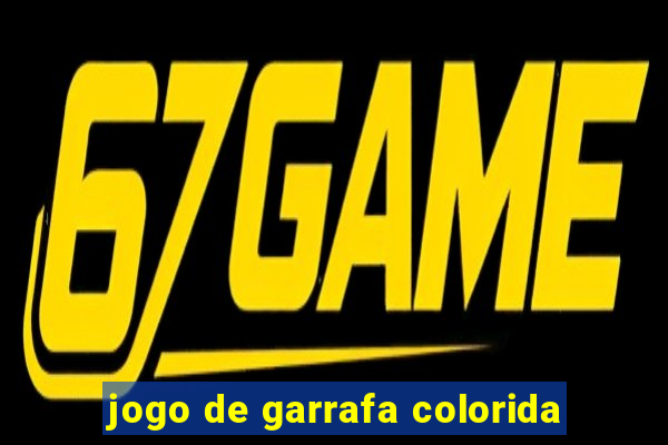 jogo de garrafa colorida