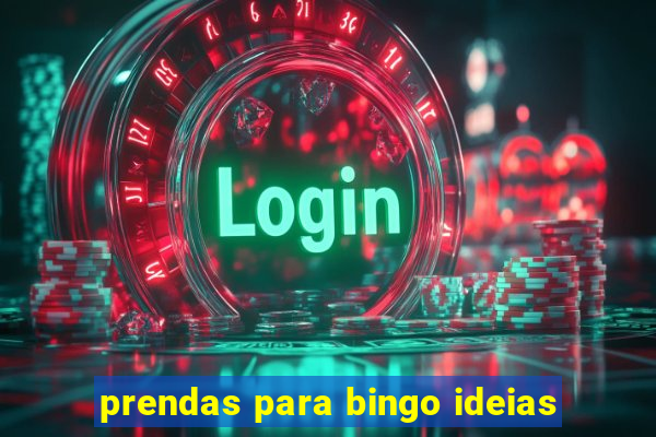 prendas para bingo ideias