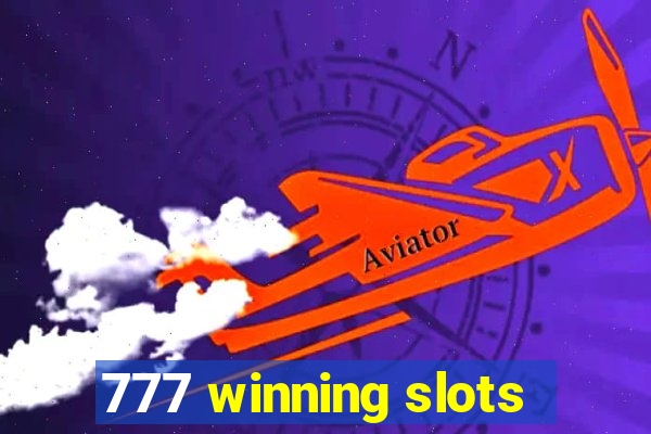 777 winning slots