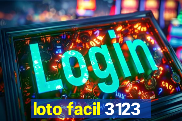 loto facil 3123