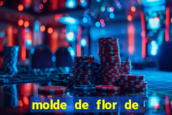 molde de flor de eva grande para imprimir