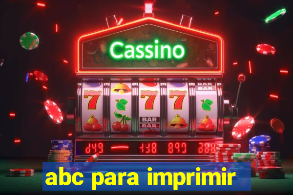 abc para imprimir