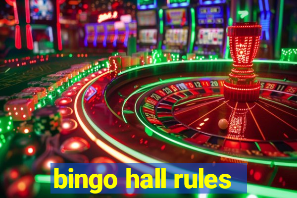 bingo hall rules