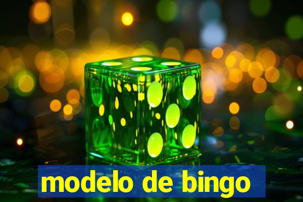 modelo de bingo