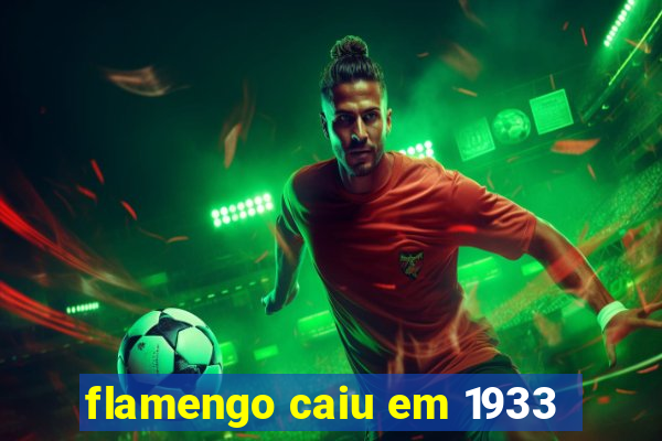 flamengo caiu em 1933