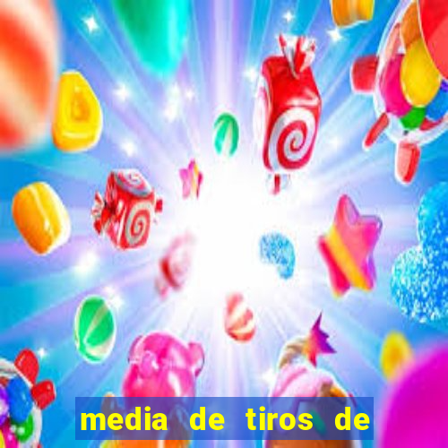 media de tiros de meta por jogo