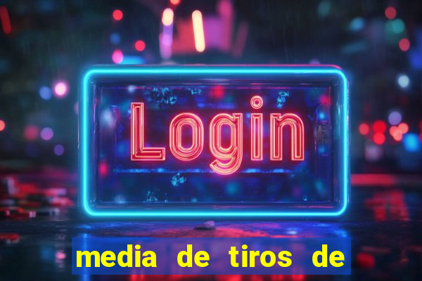 media de tiros de meta por jogo