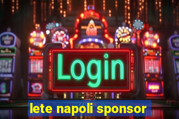 lete napoli sponsor