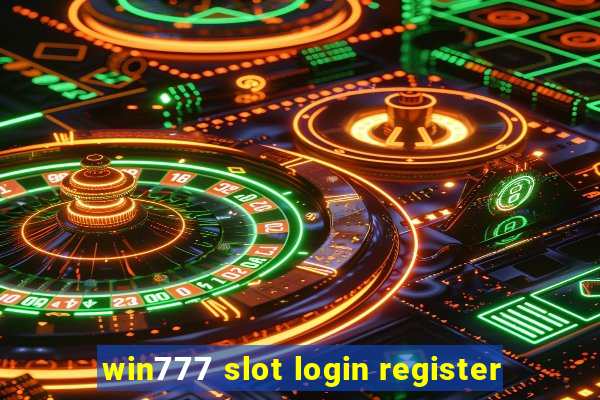 win777 slot login register