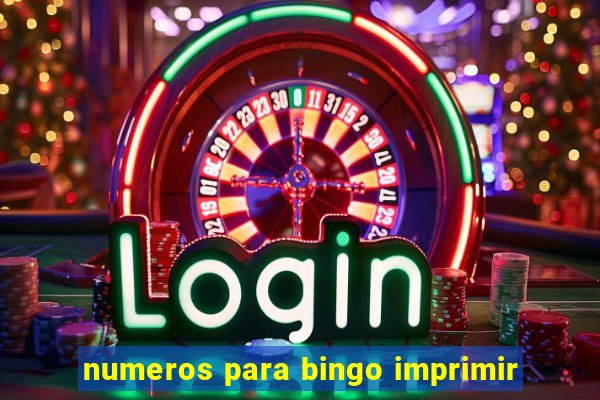 numeros para bingo imprimir