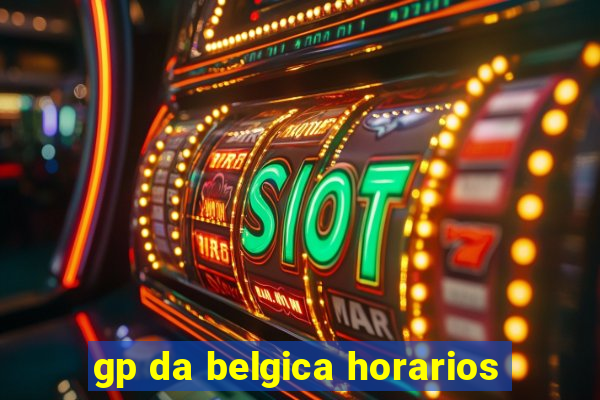 gp da belgica horarios