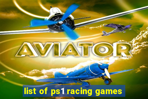 list of ps1 racing games